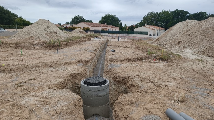 Raccordement au réseau de tout à l égout sur Pertuis EVRTP