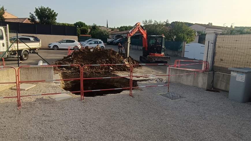 Réparation d’un affaissement sur Meyreuil